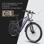 27M204 E-Bike, Elektrofahrrad 27.5'' Trekkingrad E-Cityrad mit 36V 13Ah Lithium-Akku für Lange Reichweite bis 100KM, 250W Motor, EU-konformes mit App