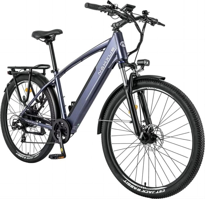 27M204 E-Bike, Elektrofahrrad 27.5'' Trekkingrad E-Cityrad mit 36V 13Ah Lithium-Akku für Lange Reichweite bis 100KM, 250W Motor, EU-konformes mit App