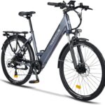 26M208 E-Bike, Elektrofahrrad 26'' Trekkingrad E-Cityrad mit 36V 13Ah Lithium-Akku für Lange Reichweite bis 100KM, 250W Motor, EU-konformes mit App