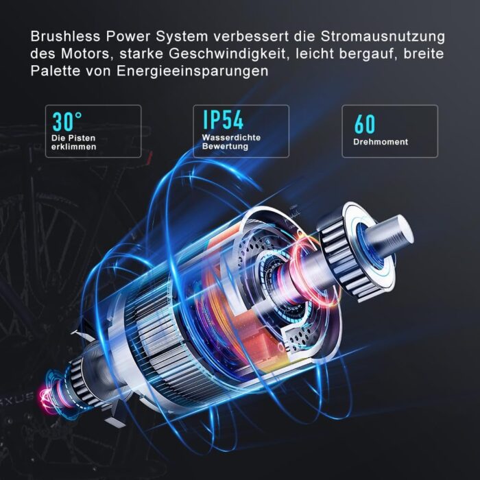 27M204 E-Bike, Elektrofahrrad 27.5'' Trekkingrad E-Cityrad mit 36V 13Ah Lithium-Akku für Lange Reichweite bis 100KM, 250W Motor, EU-konformes mit App