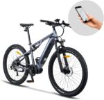 27M201 E-Bike Elektrofahrrad 27.5 „ Fette Reifen Elektrofahrrad mit Mittelmotor Max. Reichweite bis zu 150km, Mountainbike All Terrain mit 9 Gängen, City E-Bike Herren Damen