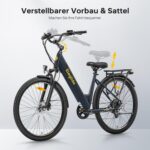 Eleglide T2 E Bike, 27,5" Trekkingrad E-Bike Herren Damen mit Hydraulische Scheibenbremsen, 36V 13Ah Akku,100km Reichweite, Elektrofahrrad mit 7-Gang-Getriebe, Pedelec Citybike EBike für Erwachsene