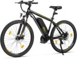 Touroll U1 E-Bikes, 26/29 Zoll E Bike Herren Damen mit Abnehmbarer 36V 13Ah Akku, 250W Motor MTB, E-Mountainbike mit 21 Gang, Elektrofahrrad Reichweite über 65KM, CST Off-Road-Reifen