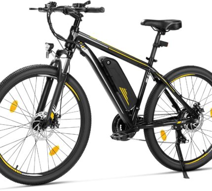 Touroll U1 E-Bikes, 26/29 Zoll E Bike Herren Damen mit Abnehmbarer 36V 13Ah Akku, 250W Motor MTB, E-Mountainbike mit 21 Gang, Elektrofahrrad Reichweite über 65KM, CST Off-Road-Reifen
