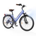 Finbike E Bike für Erwachsene, 7-Gang Elektrofahrräder mit Abnehmbar 7.8/13Ah Akku, 25 km/h,14/26 Zoll EBike für Herren Damen, Electric Bike mit Ablagen, Autolampen