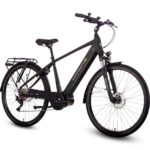 SAXONETTE E Bike 28 Zoll Ebike mit Mittelmotor 250 Watt 90NM, Elektro Fahrrad Erwachsene mit 36V 14.5Ah Akku, 120KM Lange Range, 10 Gäng Pedelec Electric Bike für Damen und Herren/Männer