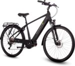 SAXONETTE E Bike 28 Zoll Ebike mit Mittelmotor 250 Watt 90NM, Elektro Fahrrad Erwachsene mit 36V 14.5Ah Akku, 120KM Lange Range, 10 Gäng Pedelec Electric Bike für Damen und Herren/Männer