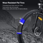 27M201 E-Bike Elektrofahrrad 27.5 „ Fette Reifen Elektrofahrrad mit Mittelmotor Max. Reichweite bis zu 150km, Mountainbike All Terrain mit 9 Gängen, City E-Bike Herren Damen