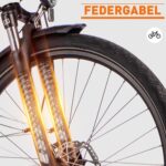 SAXONETTE E Bike 28 Zoll Ebike mit Mittelmotor 250 Watt 90NM, Elektro Fahrrad Erwachsene mit 36V 14.5Ah Akku, 120KM Lange Range, 10 Gäng Pedelec Electric Bike für Damen und Herren/Männer