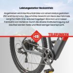 TELEFUNKEN E-Bike Mountainbike 29 Zoll für Herren und Damen | Elektrofahrrad mit 250W Hinterradmotor & 468 Wh Akku | 7-Gang Kettenschaltung | Scheibenbremsen | MTB Hardtail Pedelec
