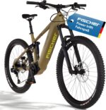 Fischer E-Bike MTB Montis 10.0i Ultimate Elektrofahrrad für Damen und Herren, RH 43, Mittelmotor 90 Nm, 36 V Akku