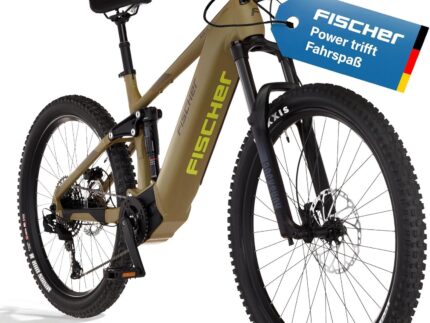 Fischer E-Bike MTB Montis 10.0i Ultimate Elektrofahrrad für Damen und Herren, RH 43, Mittelmotor 90 Nm, 36 V Akku