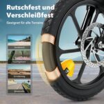 Finbike E Bike für Erwachsene, 7-Gang Elektrofahrräder mit Abnehmbar 7.8/13Ah Akku, 25 km/h,14/26 Zoll EBike für Herren Damen, Electric Bike mit Ablagen, Autolampen