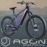 AGON E Bike Mountainbike 27,5 Zoll Alpha | Ebike Herren Damen 24 Gänge Schaltung | 250W Motor 540 Wh 15Ah Elektro MTB Fahrrad mit 15-135 km Reichweite Pedelec 36 V