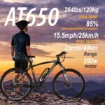Swifty All Terrain Electric Bike Mountain Ebike - Perfektes Pendlerrad mit 7-Gang Shimano Schaltung und Scheibenbremsen