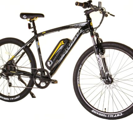 Swifty All Terrain Electric Bike Mountain Ebike - Perfektes Pendlerrad mit 7-Gang Shimano Schaltung und Scheibenbremsen