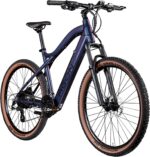 AGON E Bike Mountainbike 27,5 Zoll Alpha | Ebike Herren Damen 24 Gänge Schaltung | 250W Motor 540 Wh 15Ah Elektro MTB Fahrrad mit 15-135 km Reichweite Pedelec 36 V