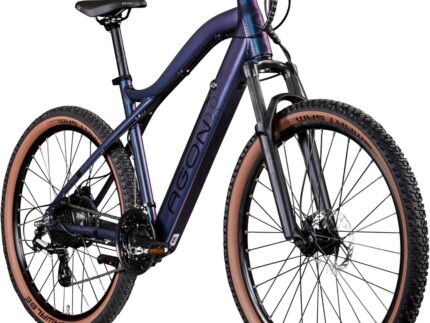 AGON E Bike Mountainbike 27,5 Zoll Alpha | Ebike Herren Damen 24 Gänge Schaltung | 250W Motor 540 Wh 15Ah Elektro MTB Fahrrad mit 15-135 km Reichweite Pedelec 36 V