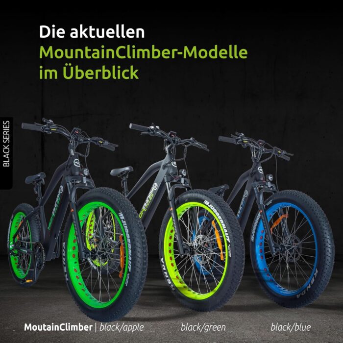 E-Bike Elektrofahrrad für Herren/Damen, 250W 25 km/h E-Mountainbike mit Batterie, Starker Motor, Kettenschaltung, Hydraulische Federgabel Pedelec