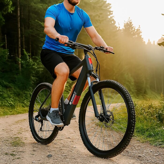 TELEFUNKEN E-Bike Mountainbike 29 Zoll für Herren und Damen | Elektrofahrrad mit 250W Hinterradmotor & 468 Wh Akku | 7-Gang Kettenschaltung | Scheibenbremsen | MTB Hardtail Pedelec